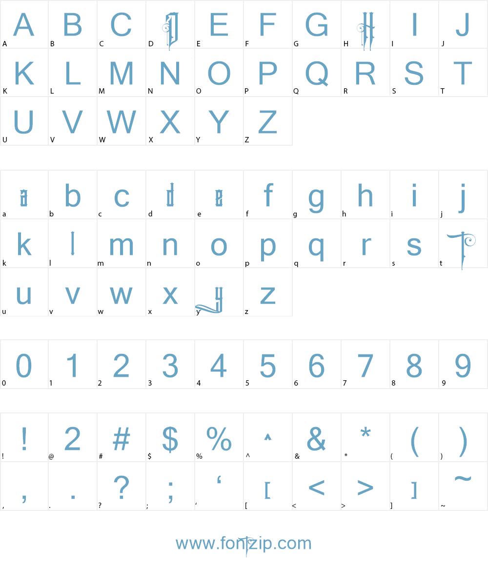 Deadly Heat Font Character